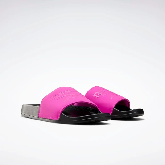 Reebok Classic Badslippers Dames Pink/Pink/Black | CGK783260