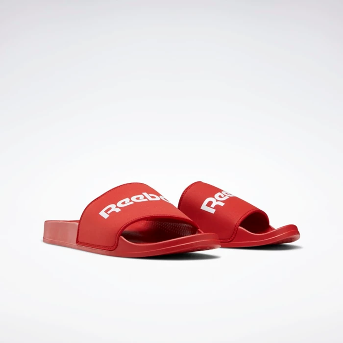 Reebok Classic Badslippers Heren Red/White/Red | VIK836527