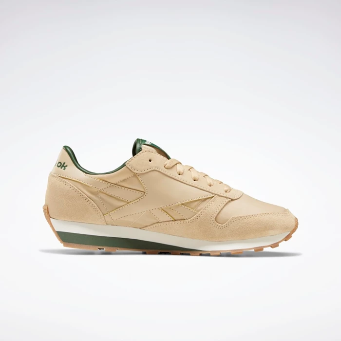 Reebok Classic Leather AZ Classics Dames Beige/Green | FNU690738