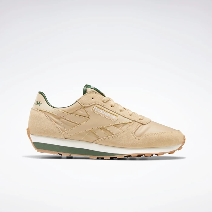 Reebok Classic Leather AZ Classics Dames Beige/Green | FNU690738