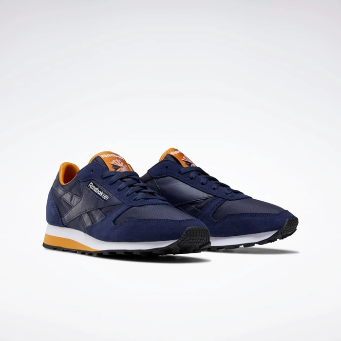 Reebok Classic Leather AZ Classics Dames Navy/White | VFG465792