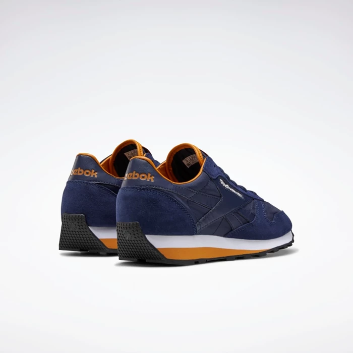 Reebok Classic Leather AZ Classics Dames Navy/White | VFG465792