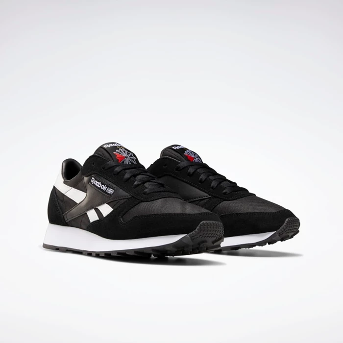 Reebok Classic Leather AZ Classics Dames Black/White/Black | WAL856301