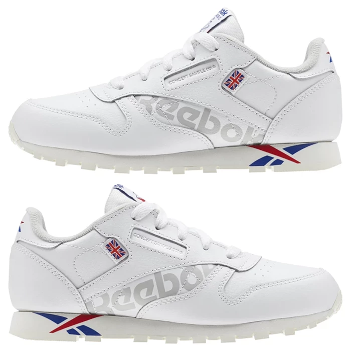 Reebok Classic Leather Classic Kinderen Wit Rood Wit | GOL947568