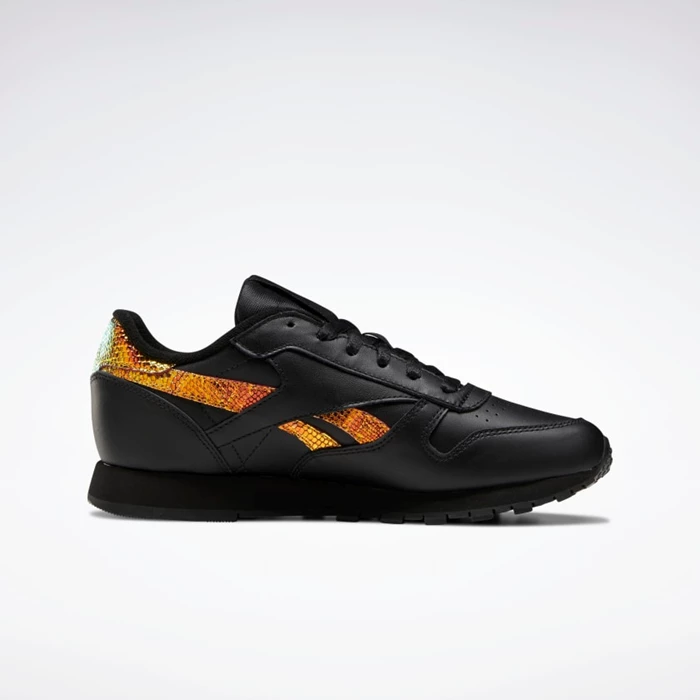 Reebok Classic Leather Classics Dames Black/Black | MOP634895