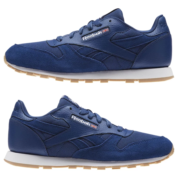 Reebok Classic Leather ESTL Classic Kinderen Blauw Wit | LYM902186