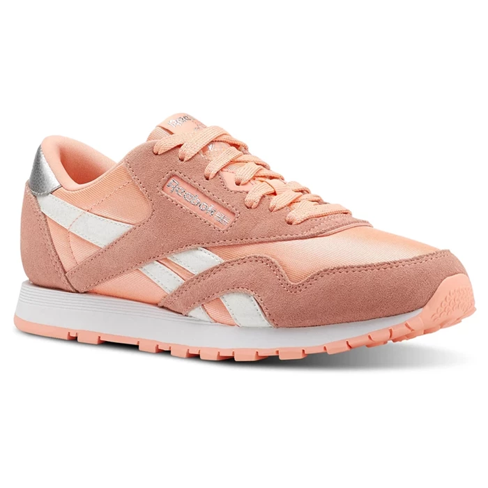 Reebok Classic Nylon - Primary School Classic Kinderen Roze Wit Zilver | ASN529746