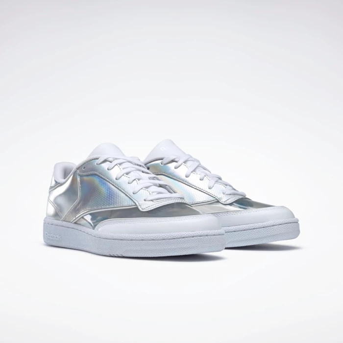 Reebok Club C 85 Classics Heren White/Silver Metal/White | TOS208341