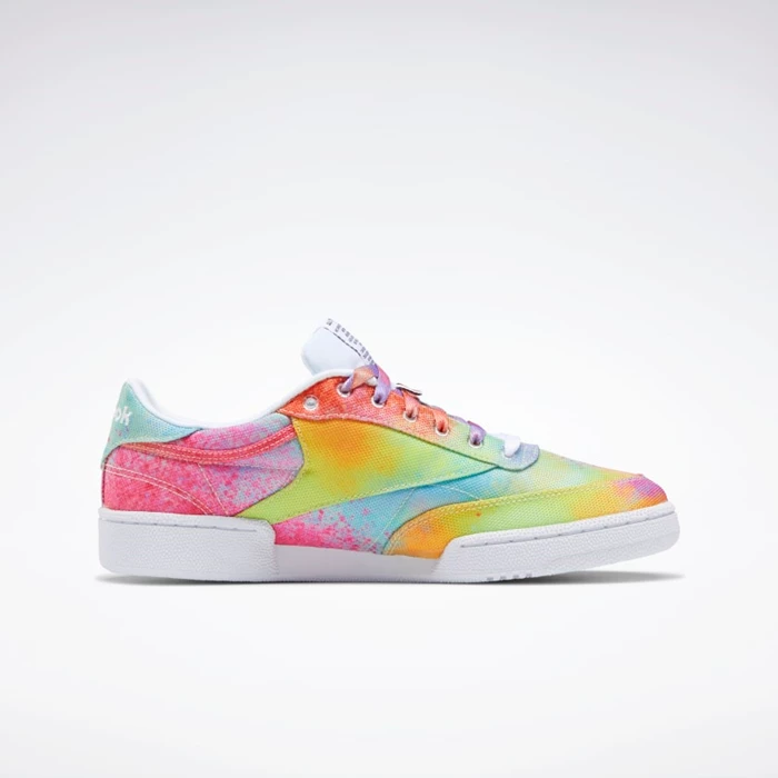 Reebok Club C 85 Pride Classics Dames Multicolor/White | KYP462085