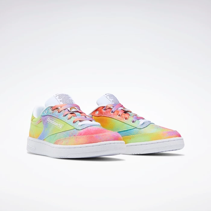 Reebok Club C 85 Pride Classics Dames Multicolor/White | KYP462085