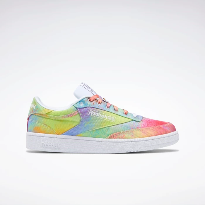 Reebok Club C 85 Pride Classics Dames Multicolor/White | KYP462085