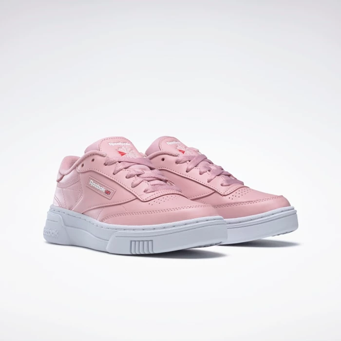 Reebok Club C Stacked Training schoenen Dames Pink/Pink/White | HMC473950