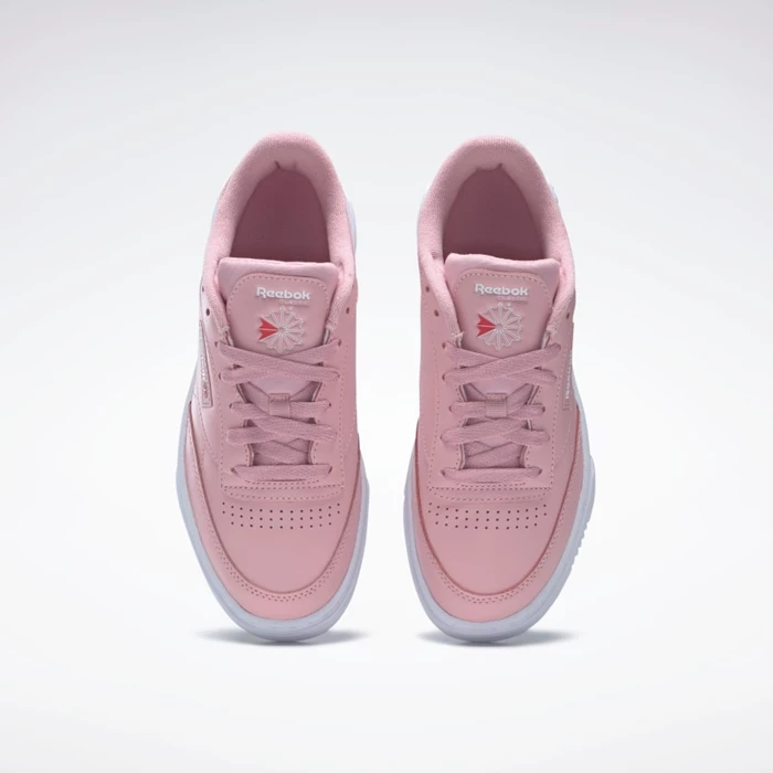 Reebok Club C Stacked Training schoenen Dames Pink/Pink/White | HMC473950