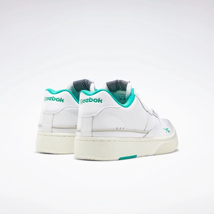 Reebok Dual Court Classics Dames White/Turquoise | NAU742861