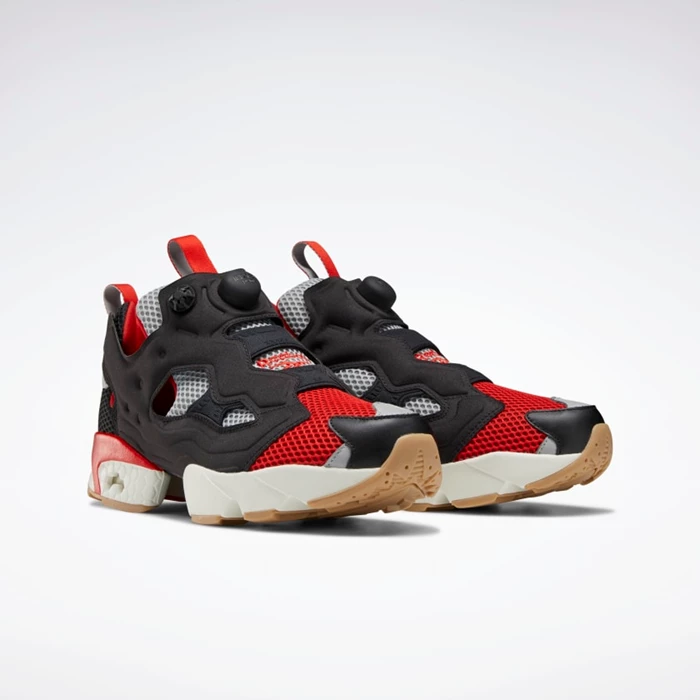 Reebok Instapump Fury OG Classics Dames Black/Red/Grey | ZKA027583