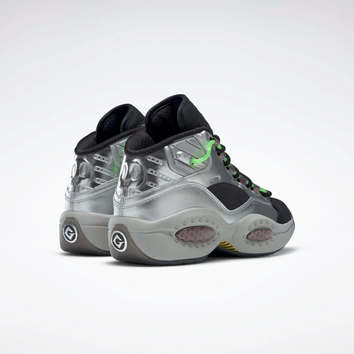 Reebok Minion Question Mid Basketbalschoenen Dames Zilver Rood | TAI850327