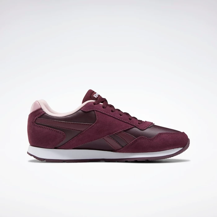 Reebok Royal Glide Classics Dames Burgundy/Pink/White | JQP059864