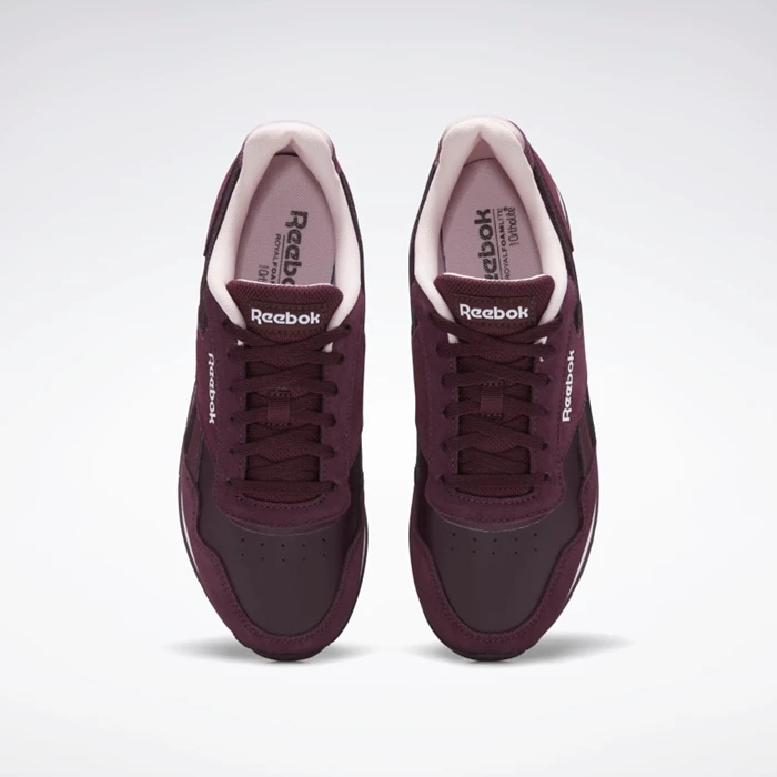 Reebok Royal Glide Classics Dames Burgundy/Pink/White | JQP059864