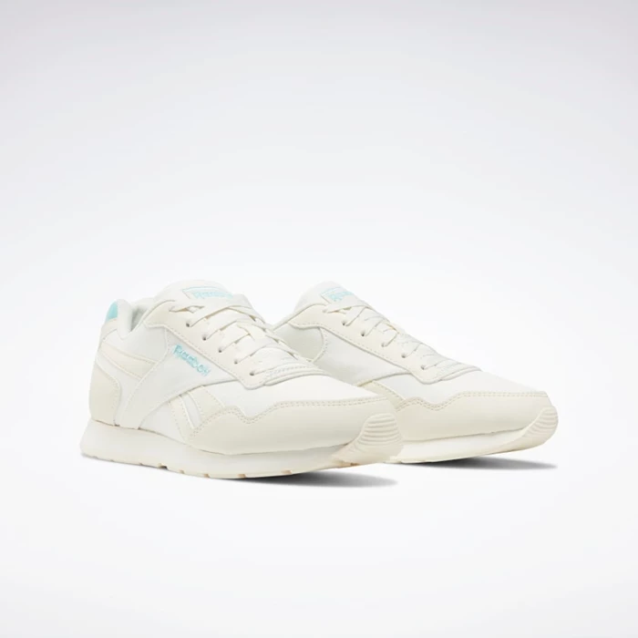 Reebok Royal Glide Classics Dames White/Blue | QYV210948