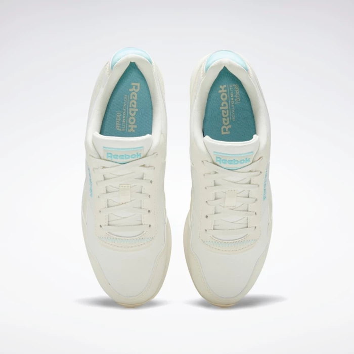 Reebok Royal Glide Classics Dames White/Blue | QYV210948