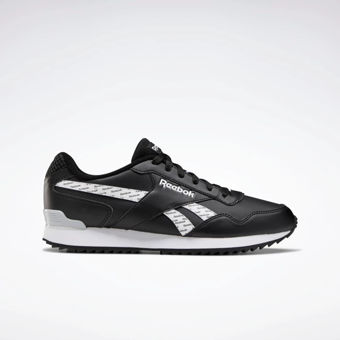 Reebok Royal Glide Ripple Clip Classics Heren Black/White/Grey | GMS593827