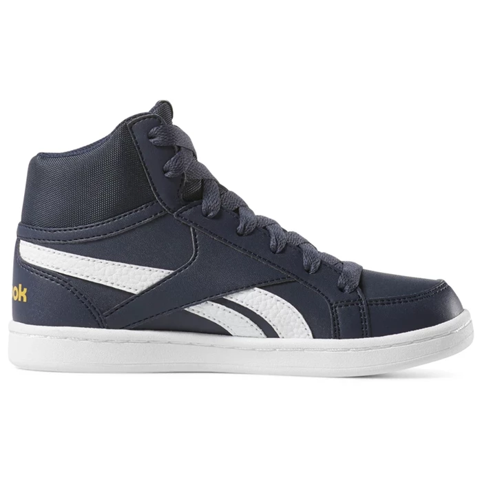 Reebok Royal Prime Mid Sneakers Kinderen Donkerblauw Wit Grijs Goud | XVH480536