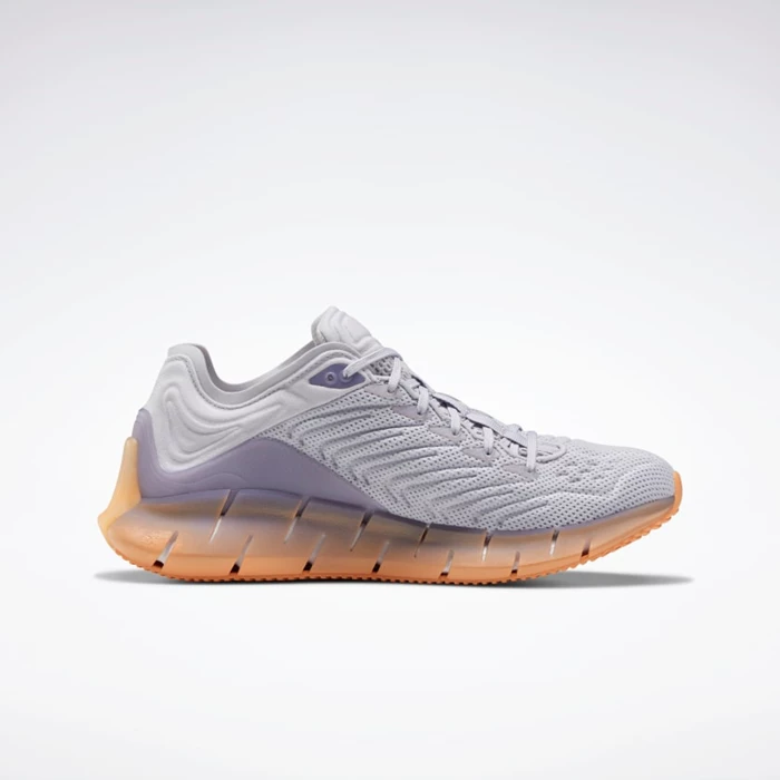 Reebok Zig Kinetica Classics Dames Grey/Purple/Orange | OJR251670