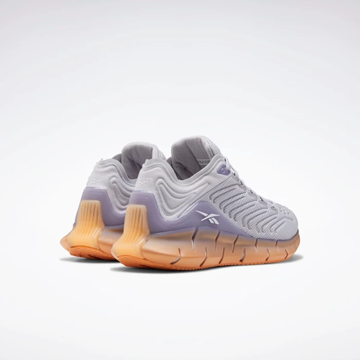 Reebok Zig Kinetica Classics Dames Grey/Purple/Orange | OJR251670