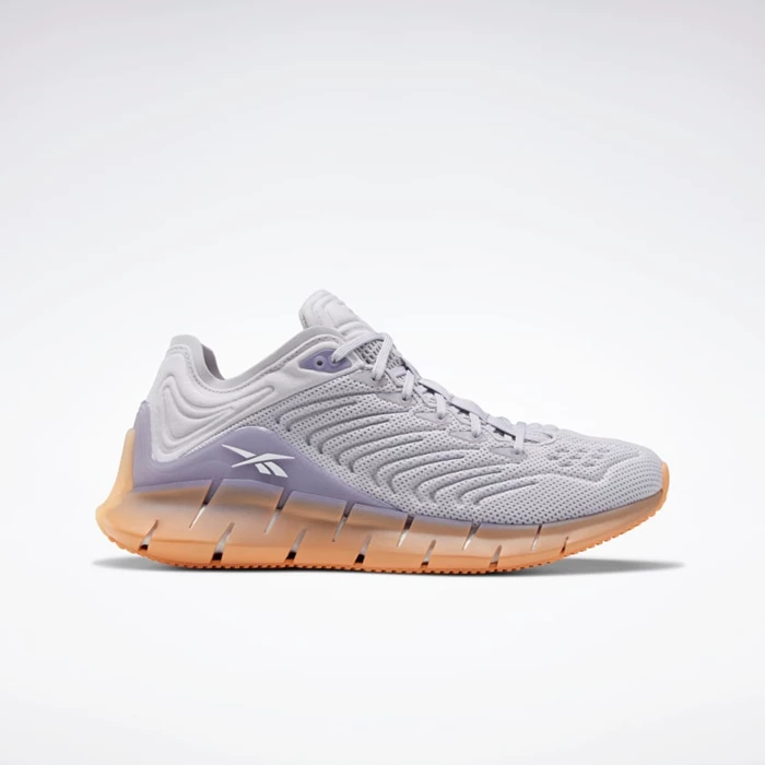 Reebok Zig Kinetica Classics Dames Grey/Purple/Orange | OJR251670