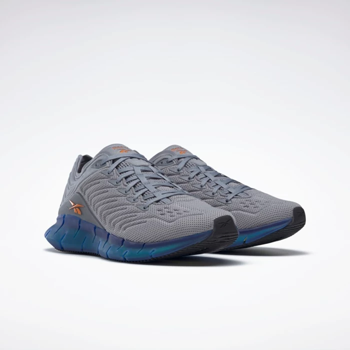 Reebok Zig Kinetica Classics Dames Grey/Blue/Yellow | XTP756389