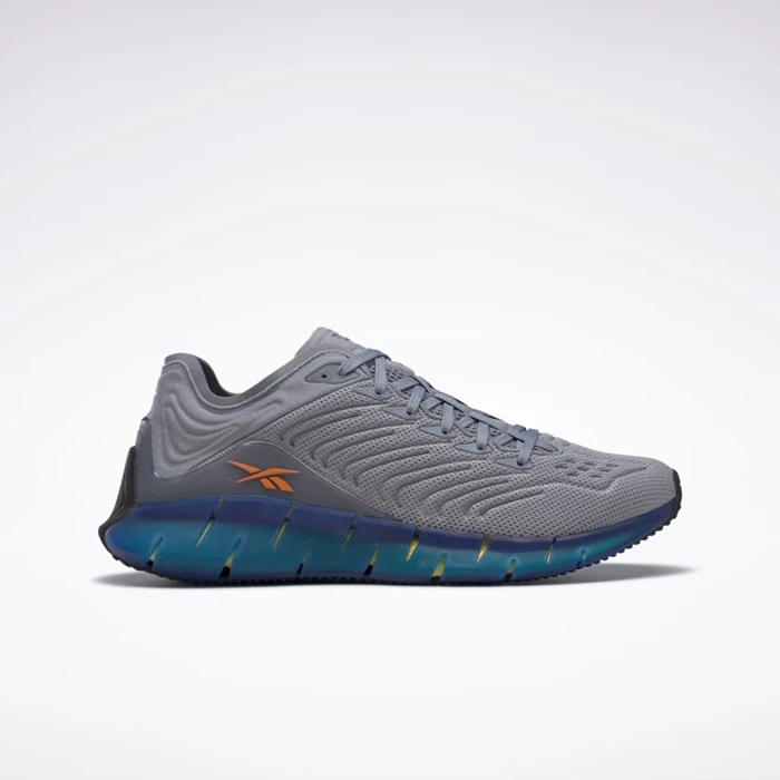 Reebok Zig Kinetica Classics Dames Grey/Blue/Yellow | XTP756389