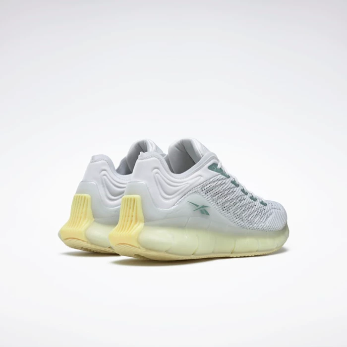 Reebok Zig Kinetica Classics Dames White/Lemon/Green | VCE675140