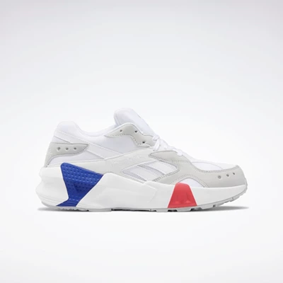 Reebok Aztrek Double Classics Dames White/Grey/Pink/Blue | VUY153792