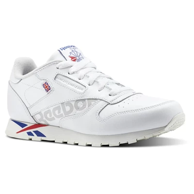 Reebok Classic Leather Classic Kinderen Wit Rood Wit | GEB574329