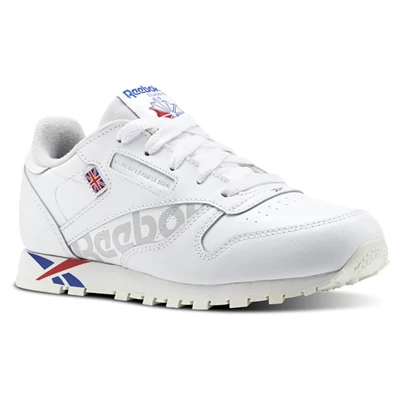 Reebok Classic Leather Classic Kinderen Wit Rood Wit | GOL947568