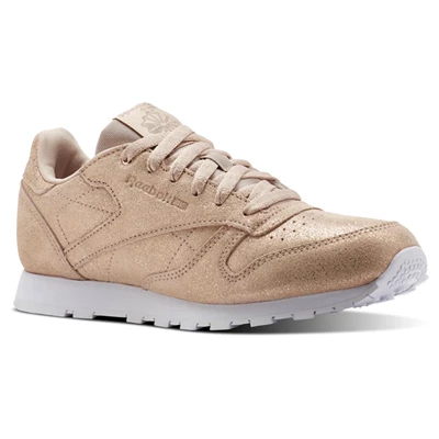 Reebok Classic Leather Classic Kinderen Goud Beige Wit | PGT286701