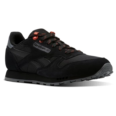 Reebok Classic Leather Classic Kinderen Zwart | UFL781540