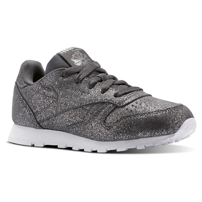 Reebok Classic Leather Classic Kinderen Grijs Wit | UHI023561