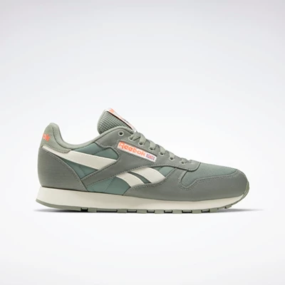 Reebok Classic Leather Classics Dames Green/White/Orange | DBG531890