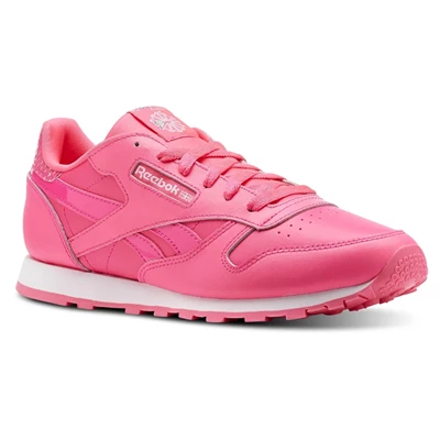 Reebok Classic Leather Girl Squad Pack Classic Kinderen Roze Wit | JNZ198527