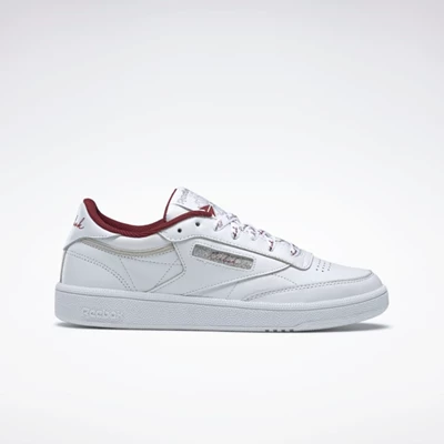 Reebok Club C 85 Classics Dames White/White/Red | NBC932154