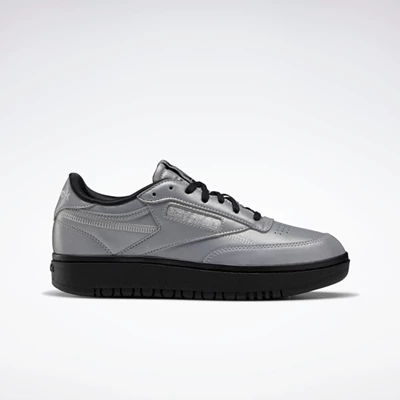 Reebok Club C Double Classics Dames Silver/Silver/Black | EVN013897