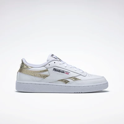 Reebok Club C Revenge Classics Dames White/Gold Metal/White | JTP124695