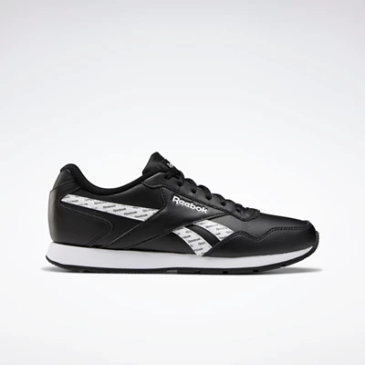 Reebok Royal Glide Classics Dames Black/White/White | DBZ253197