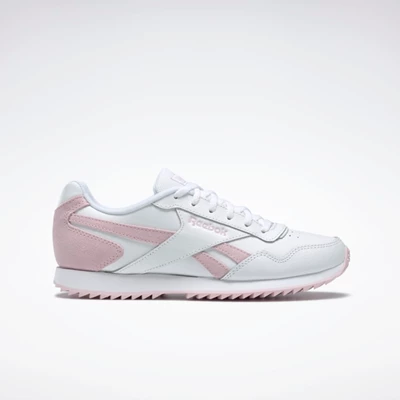 Reebok Royal Glide Ripple Classics Dames White/Pink/White | QIP204658